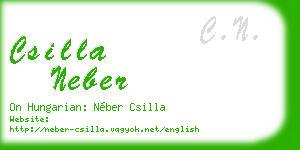 csilla neber business card
